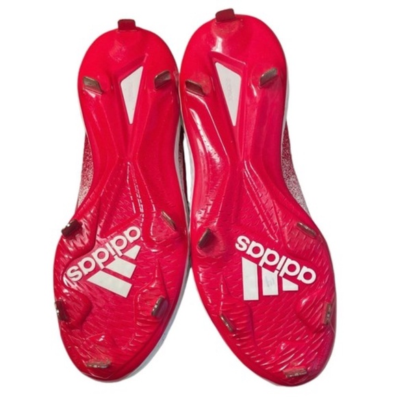 Adidas Litestrike Mens Baseball Softball Cleats Size 12 Red White - Picture 7 of 9